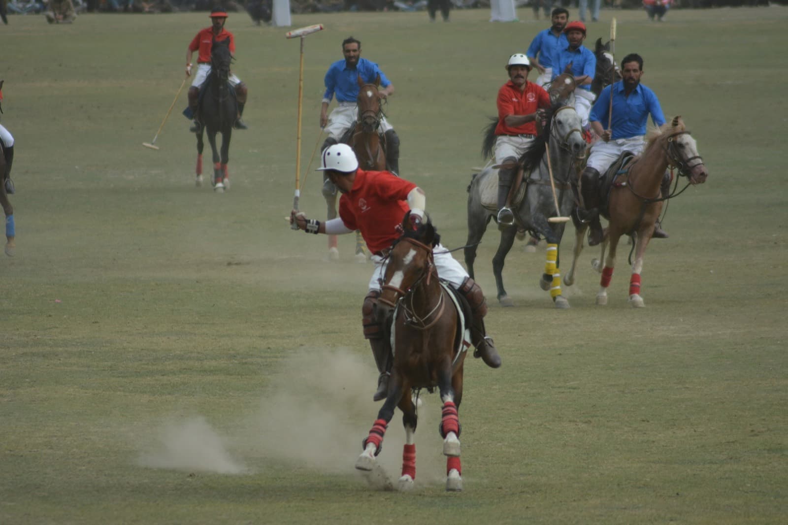 Free-style polo match on the Shandur Pass