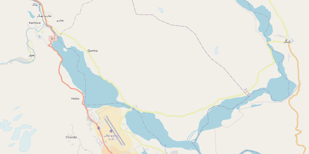 Map showing the HUNZA head office location in Skardu